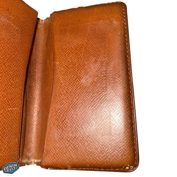 Louis Vuitton Monogram Canvas Bifold Card Holder Wallet – Vintage Slim Wallet - Picture 4 of 7